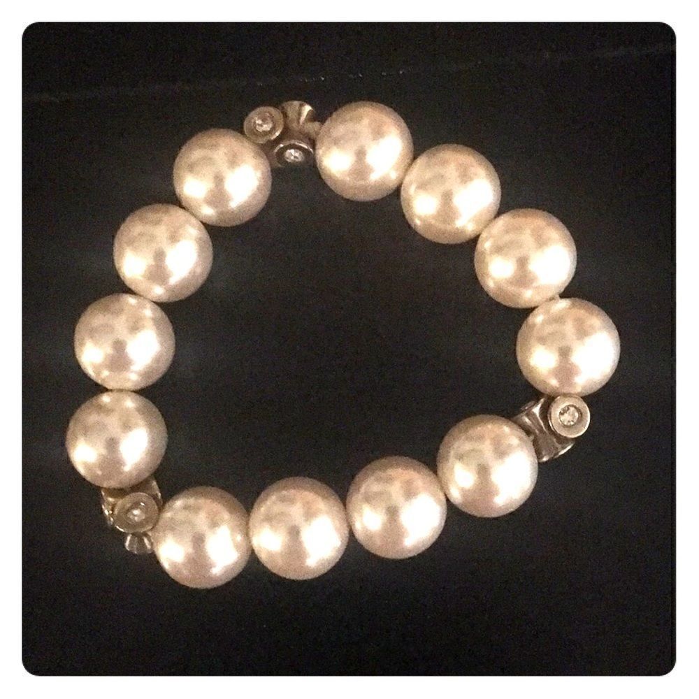 Jcrew pearl and crystal bracelet